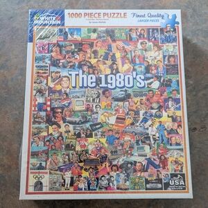 White Mountain 1980's Puzzle - Colorful Collage